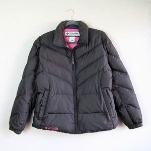 Columbia black down filled puffer jacket